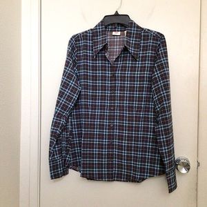 Levi's Brown Plaid Button Up Shirt